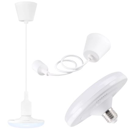 LED-riippuvalaisin KIKI 1xE27/10W/230V valkoinen