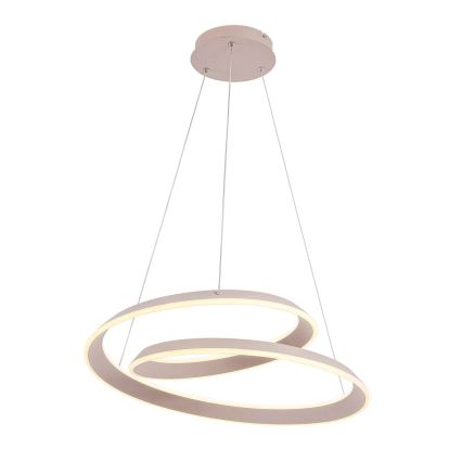LED-riippuvalaisin köydellä CASHMERE LED/75W/230V Ø 60 cm beige