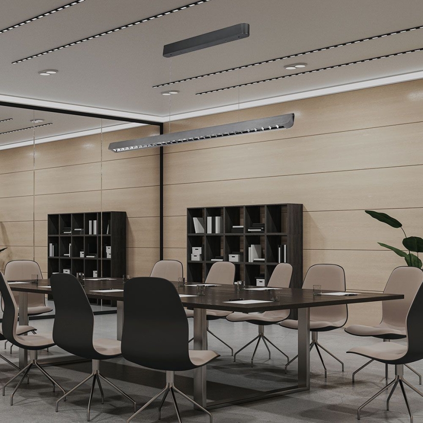 LED-riippuvalaisin johdolla LED/36W/230V 3000/4000/6400K antrasiitti