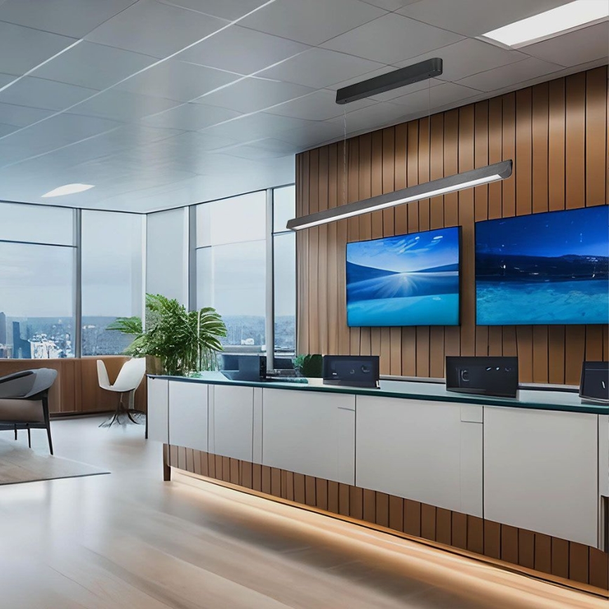 LED-riippuvalaisin johdolla LED/36W/230V 3000/4000/6400K antrasiitti