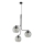 LED-riippuvalaisin langalla CESAR 3xE27/15W/230V musta/savunharmaa