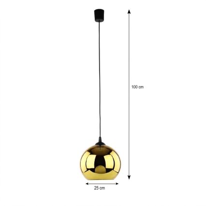 LED-riippuvalaisin langalla CUBUS Ø 25 cm 1xE27/15W/230V