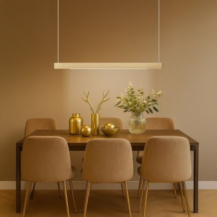 LED-riippuvalaisin lankaripustuksella LINEA LED/36W/230V 3000/4000/5700K CRI 90 kullanvärinen