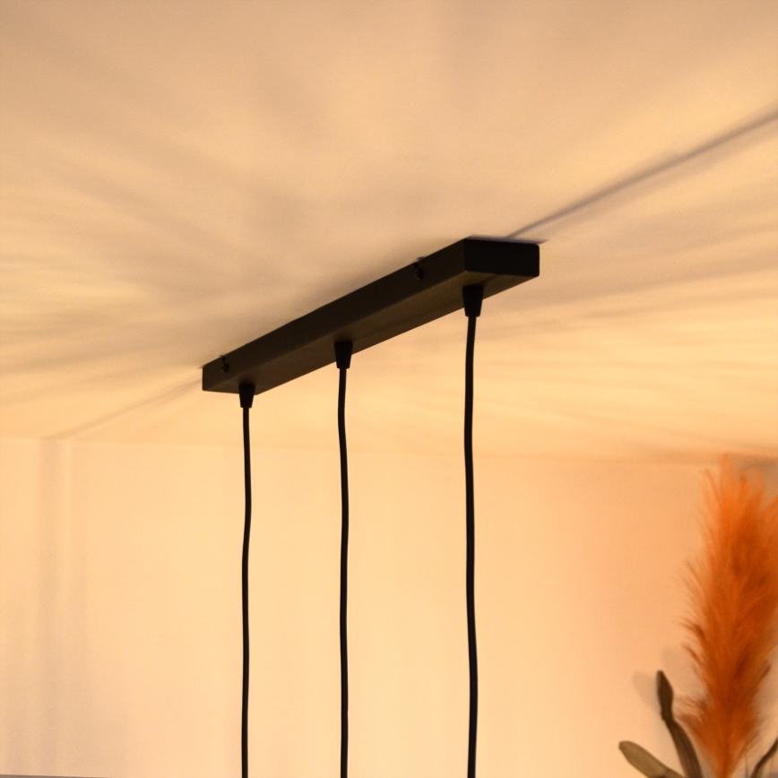 LED-riippuvalaisin köydellä MERCURE 3xE27/15W/230V