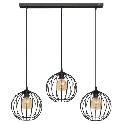 LED-riippuvalaisin köydellä MERCURE 3xE27/15W/230V