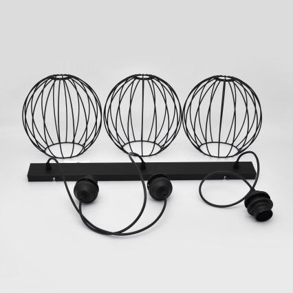 LED-riippuvalaisin köydellä MERCURE 3xE27/15W/230V