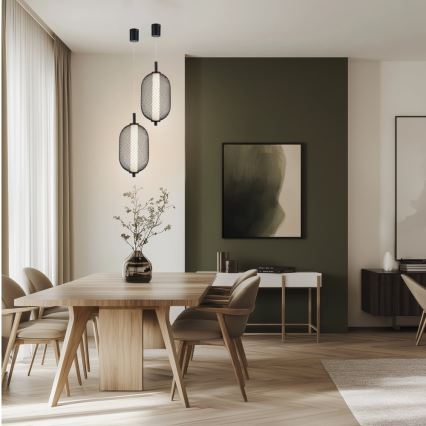 LED-riippuvalaisin PUMA LED/10W/230V pr. 15 cm musta