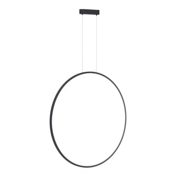 LED-riippuvalaisin SATURNO vaijerilla 46W/230V Ø 80 cm IP44 musta