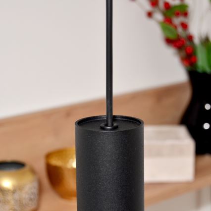 LED Riippuvalaisin TUBA 3xGU10/4,8W/230V musta