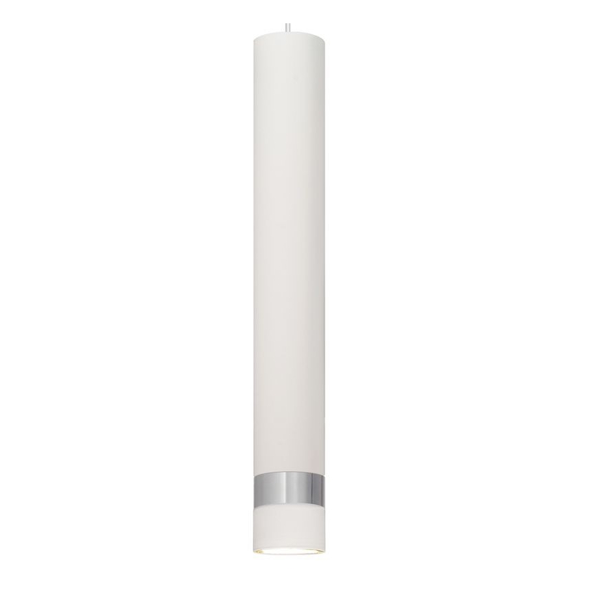LED-riippuvalaisin köydellä TUBA 3xGU10/4,8W/230V valkoinen/kiiltävä kromi