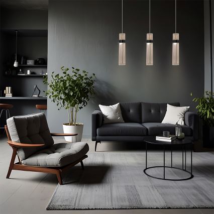 LED-riippuvalaisin vaijerilla AMBIENTE LED/6W/230V 3000/4000/6000K kullanvärinen