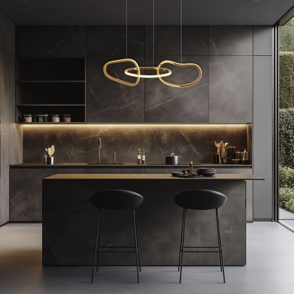 LED-riippuvalaisin vaijerilla ANNELI LED/30W/230V 80 cm kultainen