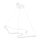 LED-riippuvalaisin vaijerilla ARTISAN LED/36W/230V 6500K valkoinen