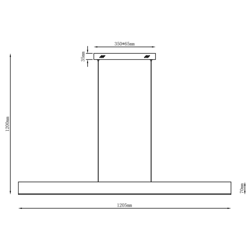 LED-riippuvalaisin vaijerilla BERNADETTA LED/20W/230V 4000K valkoinen
