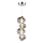 LED-riippuvalaisin vaijerilla BOLLA LED/17W/230V Ø 16 cm kiiltävä kromi/savunharmaa