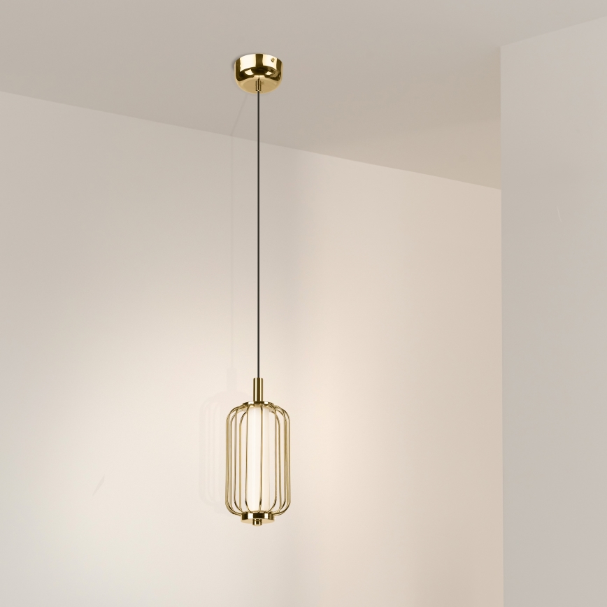 LED-riippuvalaisin vaijerilla BONNIE LED/10W/230V 3000K kultainen