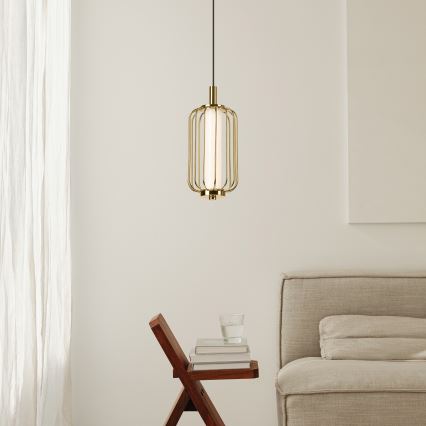 LED-riippuvalaisin vaijerilla BONNIE LED/10W/230V 3000K kultainen