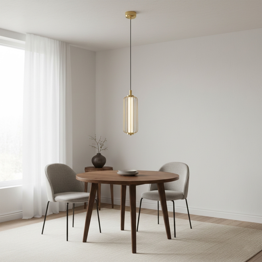 LED-riippuvalaisin vaijerilla BONNIE LED/15W/230V 3000K kultainen