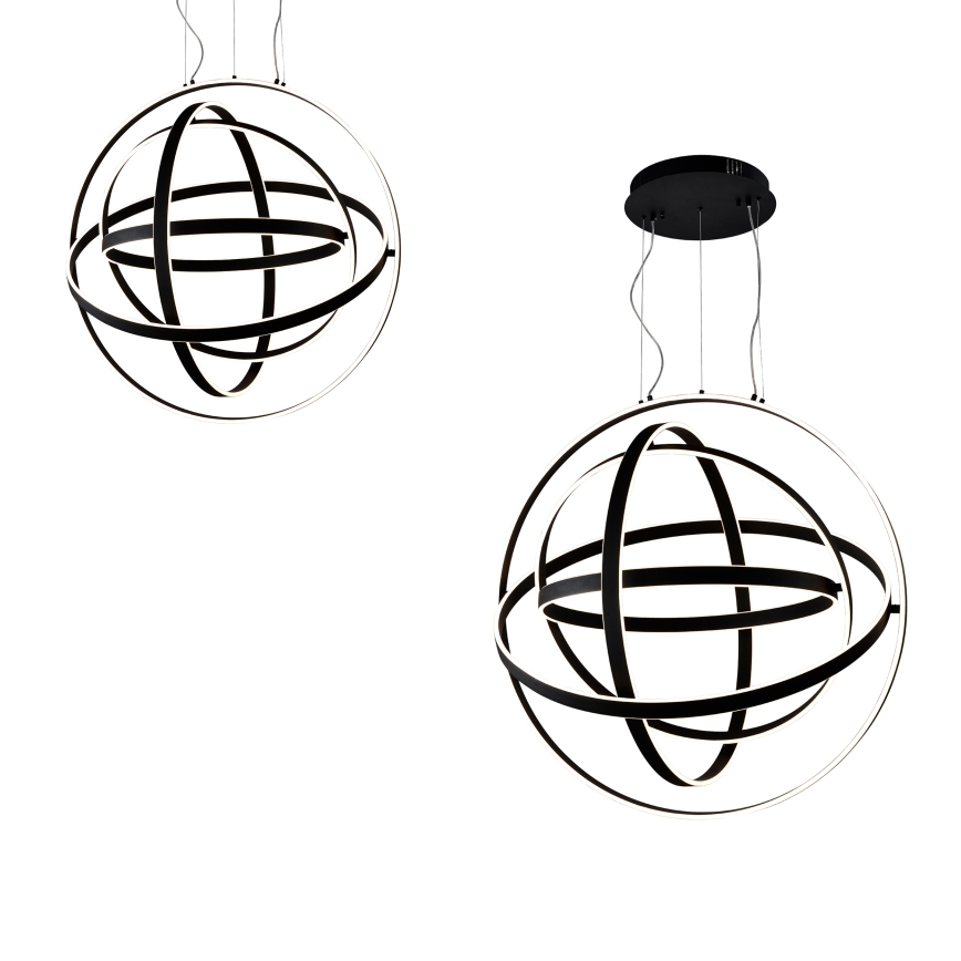 LED-riippuvalaisin vaijerilla COPERNICUS LED/260W/230V musta