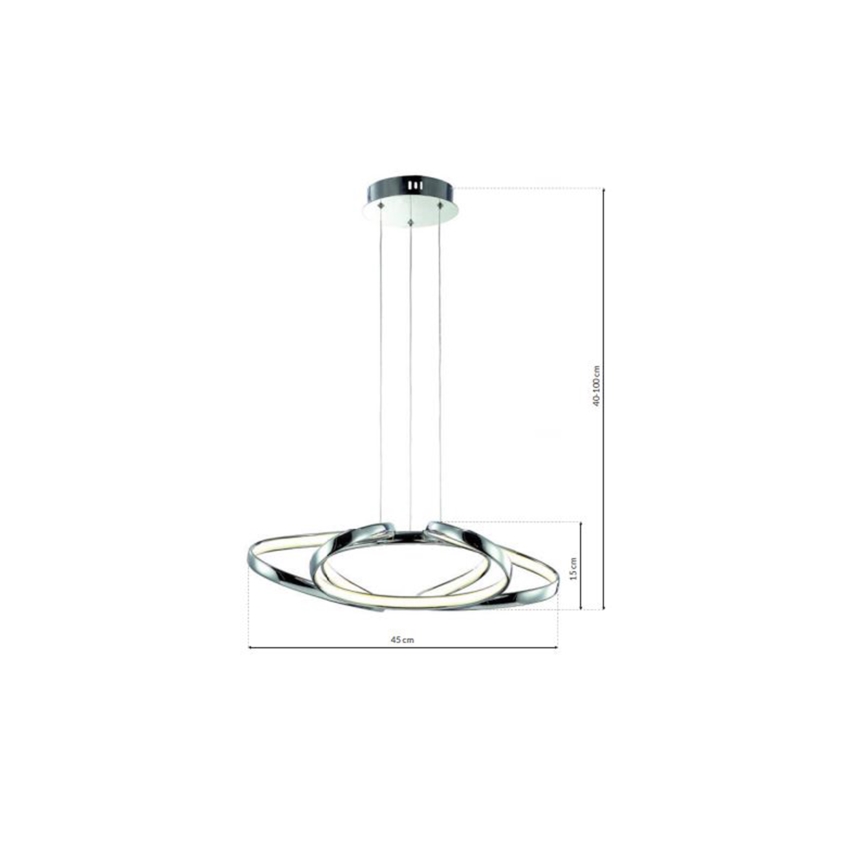LED-riippuvalaisin vaijerilla COPERNICUS LED/46W/230V