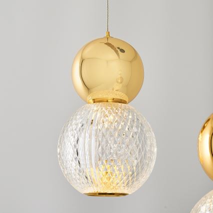 LED-riippuvalaisin vaijerilla CREMONA LED/27W/230V 3000K kulta