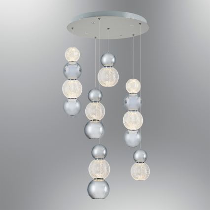 LED-riippuvalaisin vaijerilla CREMONA LED/34W/230V 3000K mattakromi