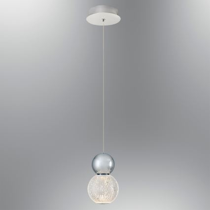 LED-riippuvalaisin vaijerilla CREMONA LED/5W/230V 3000K mattakromi