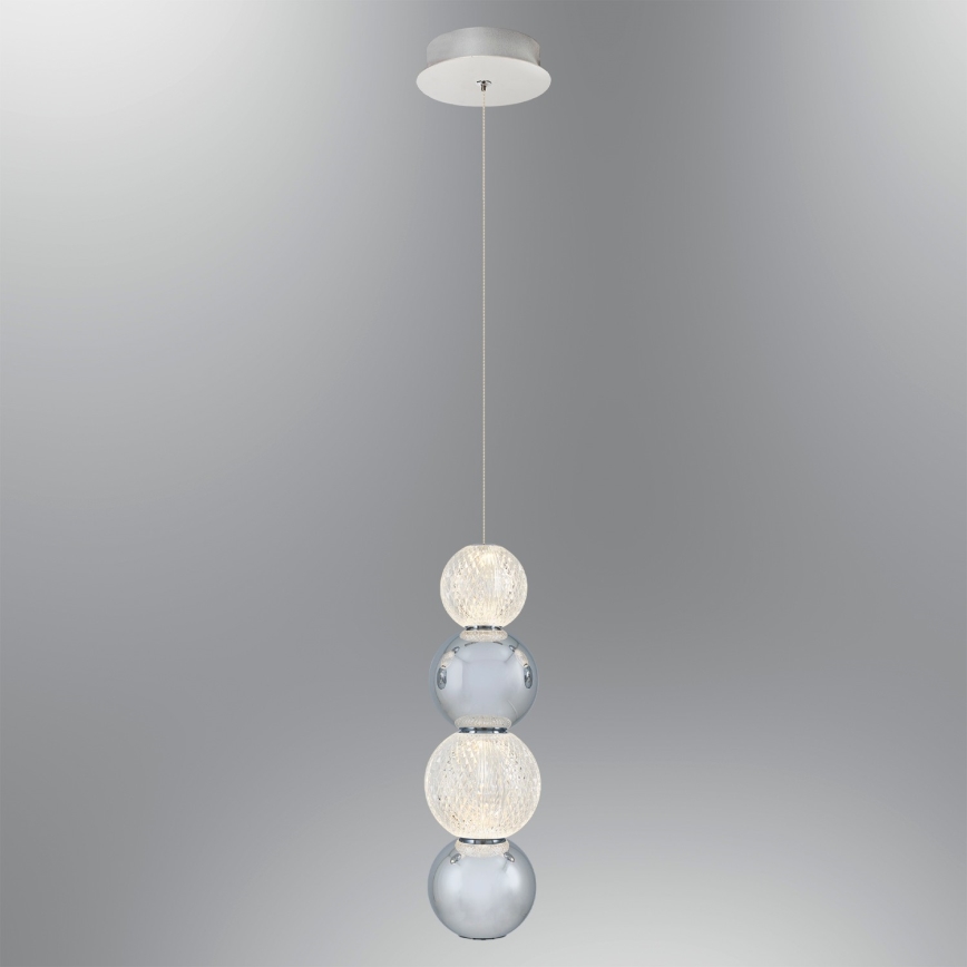 LED-riippuvalaisin vaijerilla CREMONA LED/7W/230V 3000K mattakromi