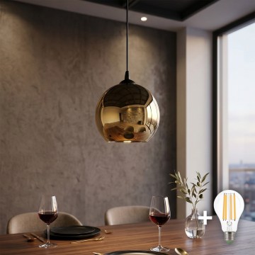 LED-riippuvalaisin vaijerilla CUBUS 1xE27/15W/230V