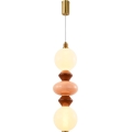 LED-riippuvalaisin vaijerilla FLORES LED/15W/230V kultainen/oranssi/ruskea