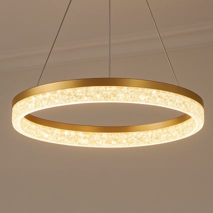 LED-riippuvalaisin vaijerilla GALA LED/25W/230V Ø 50 cm kulta