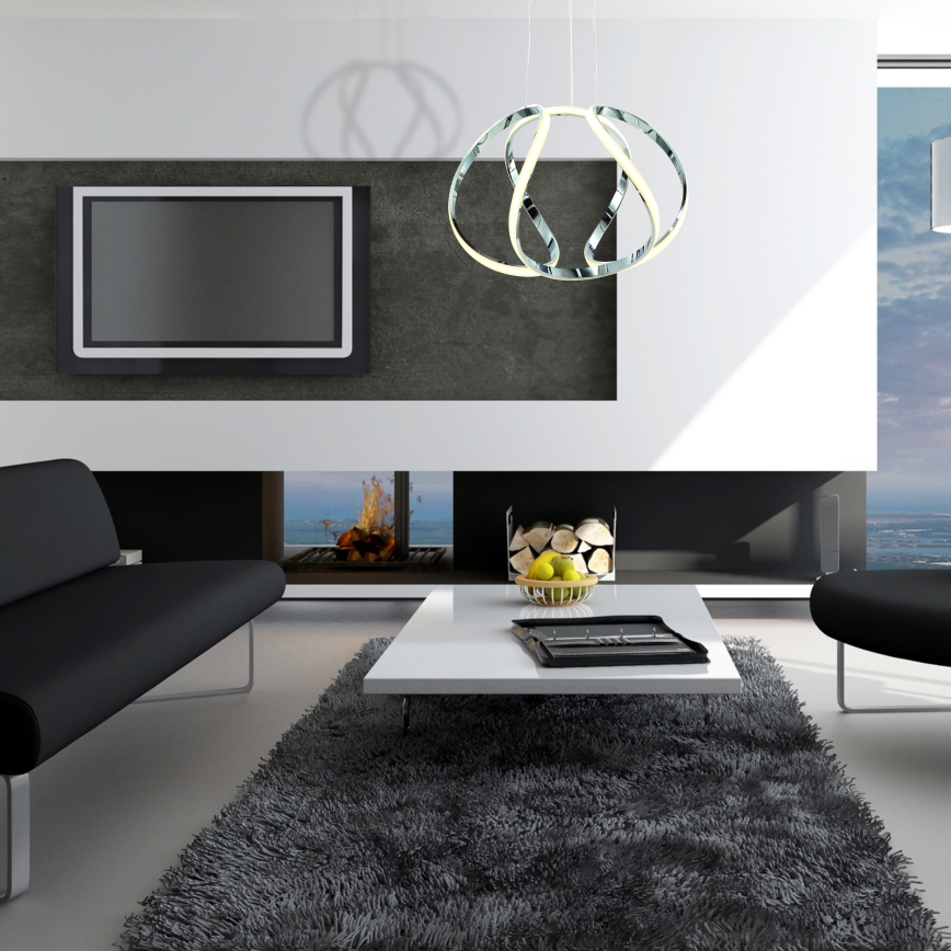 LED-riippuvalaisin vaijerilla GLOBE LED/50W/230V