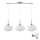 LED-riippuvalaisin vaijerilla HARMA 3xE27/60W/230V mattakromi/valkoinen