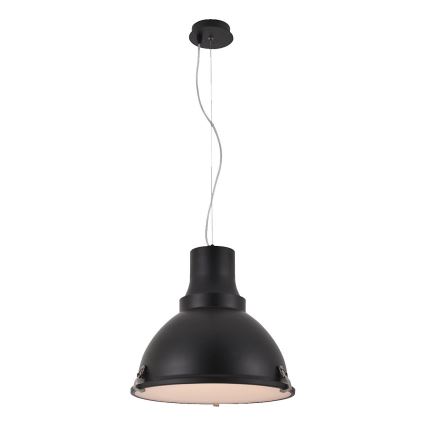 LED-riippuvalaisin vaijerilla INDUSTRY 1xE27/60W/230V musta