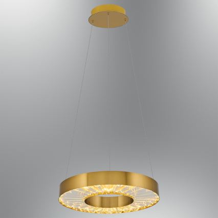 LED-riippuvalaisin vaijerilla JESI LED/35W/230V 3000K Ø 40 cm pronssi