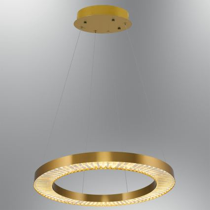 LED-riippuvalaisin vaijerilla JESI LED/85W/230V 3000K Ø 80 cm pronssi