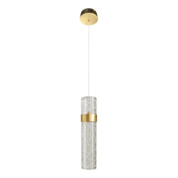 LED-riippuvalaisin vaijerilla LAGOS LED/8W/230V kultainen