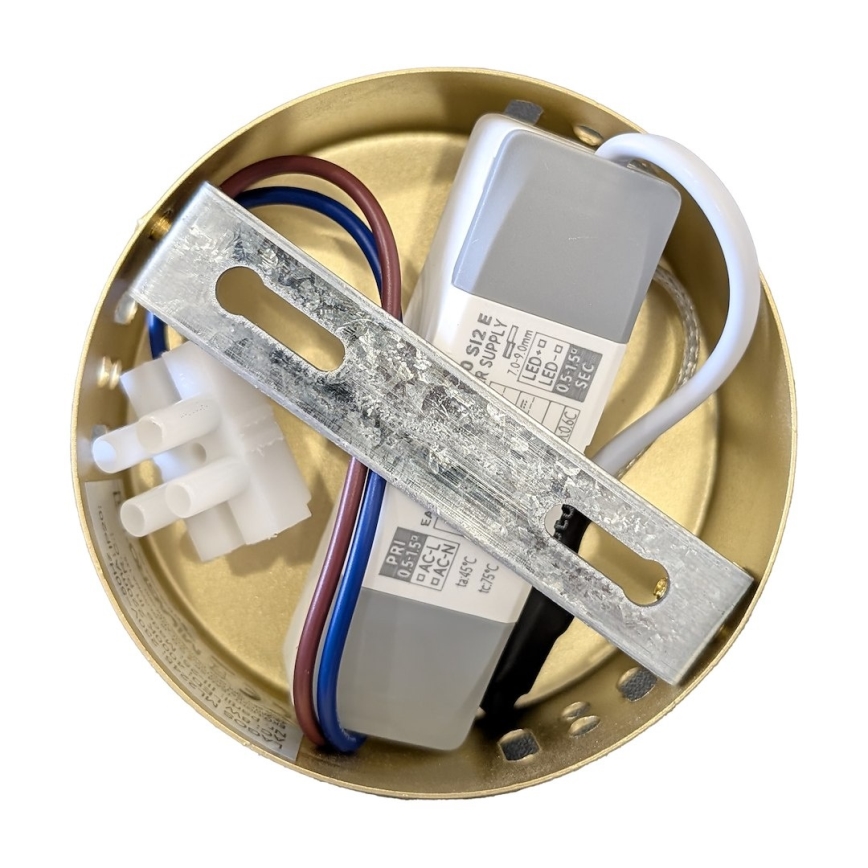 LED-riippuvalaisin vaijerilla LAGOS LED/8W/230V kultainen