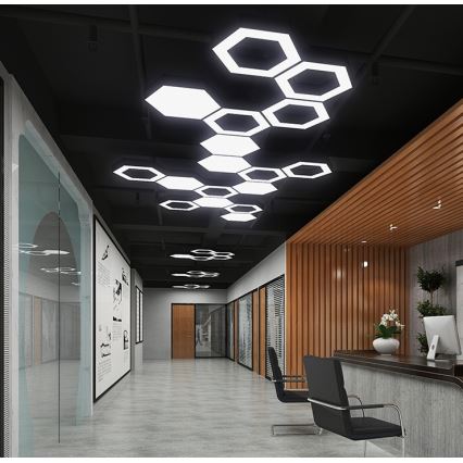 LED-riippuvalaisin vaijerilla LED/20W/230V musta