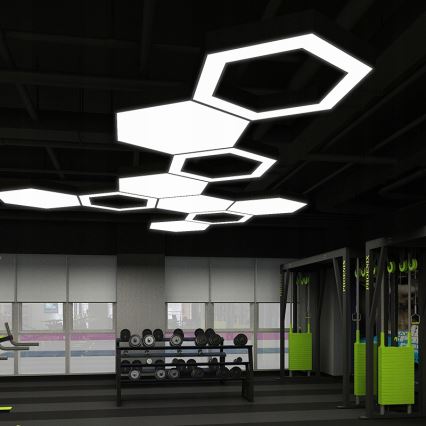 LED-riippuvalaisin vaijerilla LED/20W/230V musta