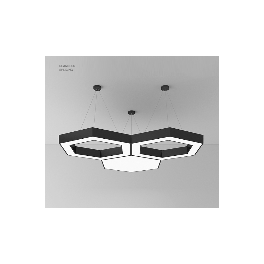 LED-riippuvalaisin vaijerilla LED/20W/230V musta