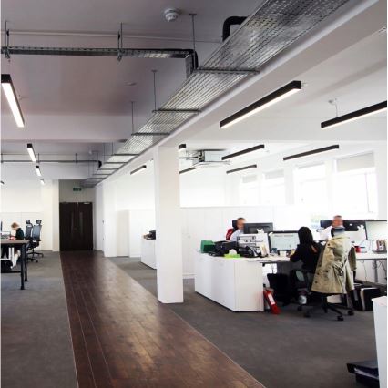 LED-riippuvalaisin vaijerilla LED/44W/230V 3000K 120 cm musta