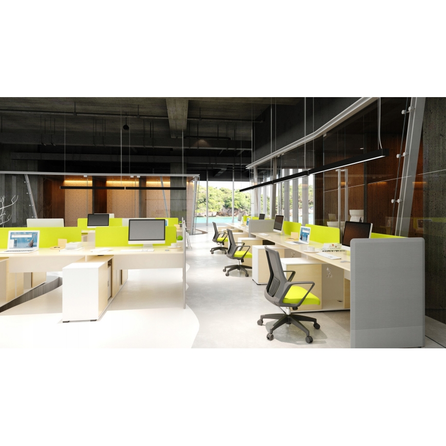 LED-riippuvalaisin vaijerilla LED/44W/230V 3000K 120 cm musta