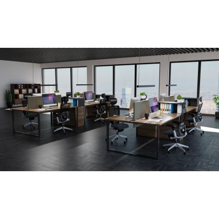 LED-riippuvalaisin vaijerilla LED/44W/230V 6000K 120 cm musta