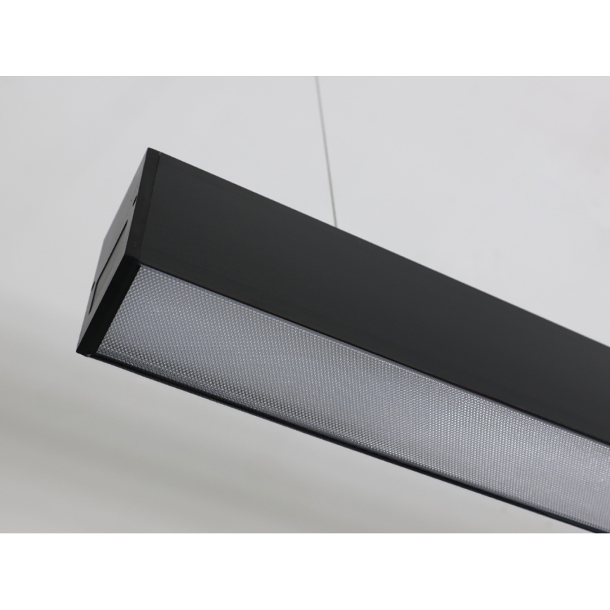 LED-riippuvalaisin vaijerilla LED/55W/230V 3000/4000/6500K 120 cm musta