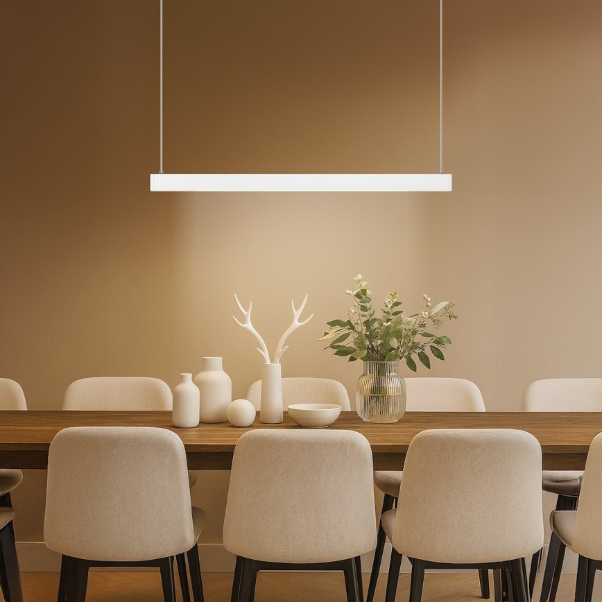 LED-riippuvalaisin vaijerilla LINEA LED/36W/230V 3000/4000/5700K CRI 90 valkoinen