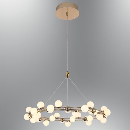 LED-riippuvalaisin vaijerilla MARS LED/50W/230V 3000K kultainen