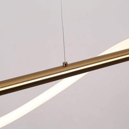 LED-riippuvalaisin vaijerilla MELECA LED/24W/230V 3000/4000/6000K 100 cm kultainen