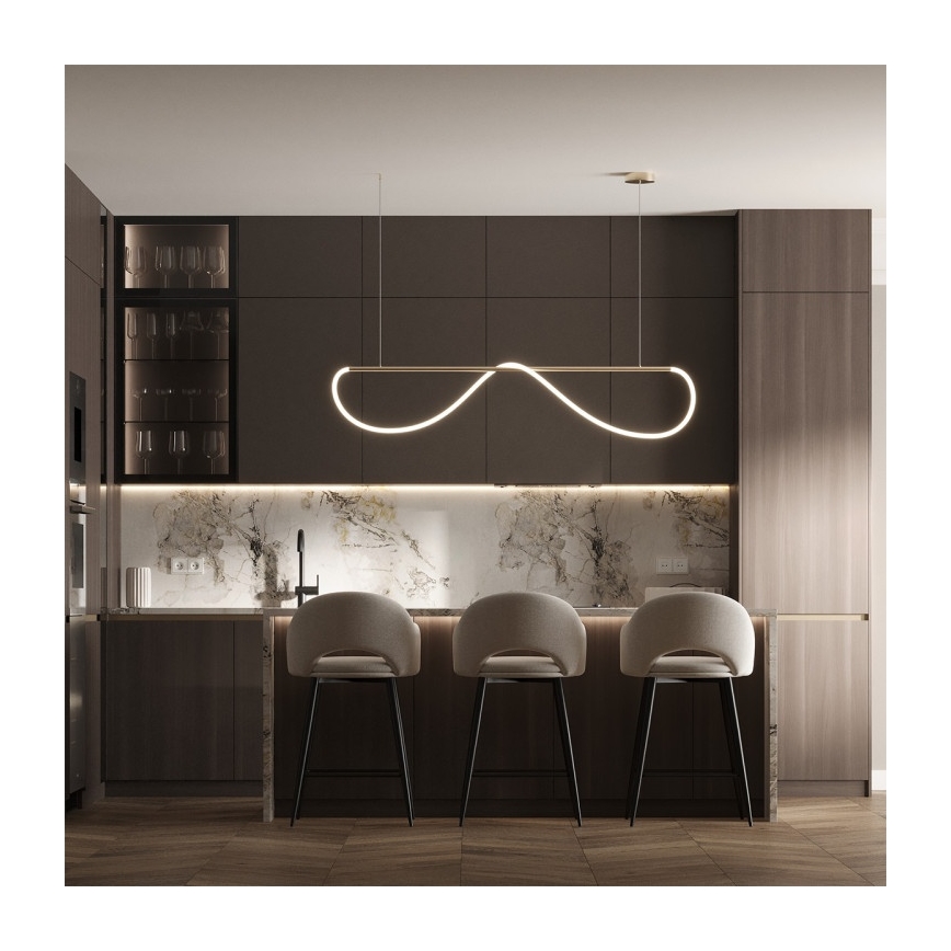 LED-riippuvalaisin vaijerilla MELECA LED/36W/230V 3000/4000/6000K 160 cm kultainen
