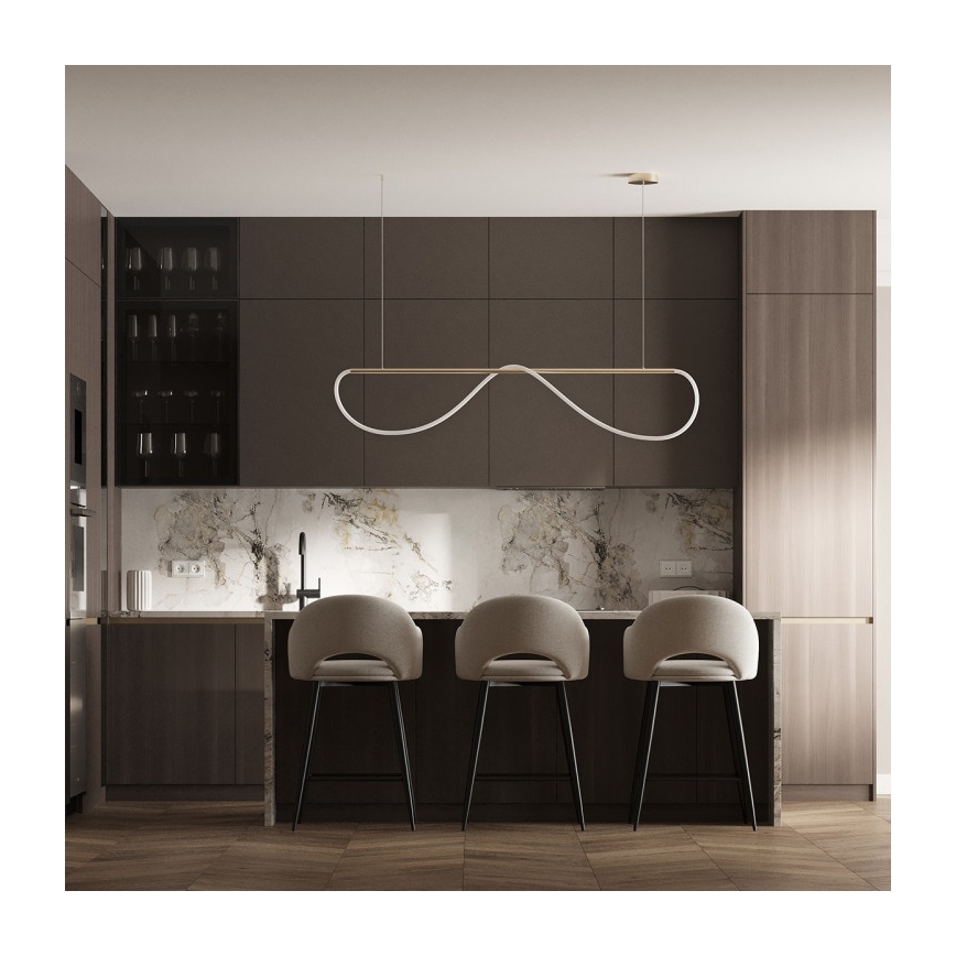 LED-riippuvalaisin vaijerilla MELECA LED/36W/230V 3000/4000/6000K 160 cm kultainen